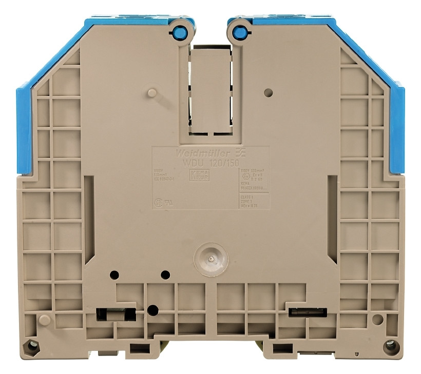 10St. Weidmüller WDU 120/150 BL Durchgangs-Reihenklemme, Schraubanschluss