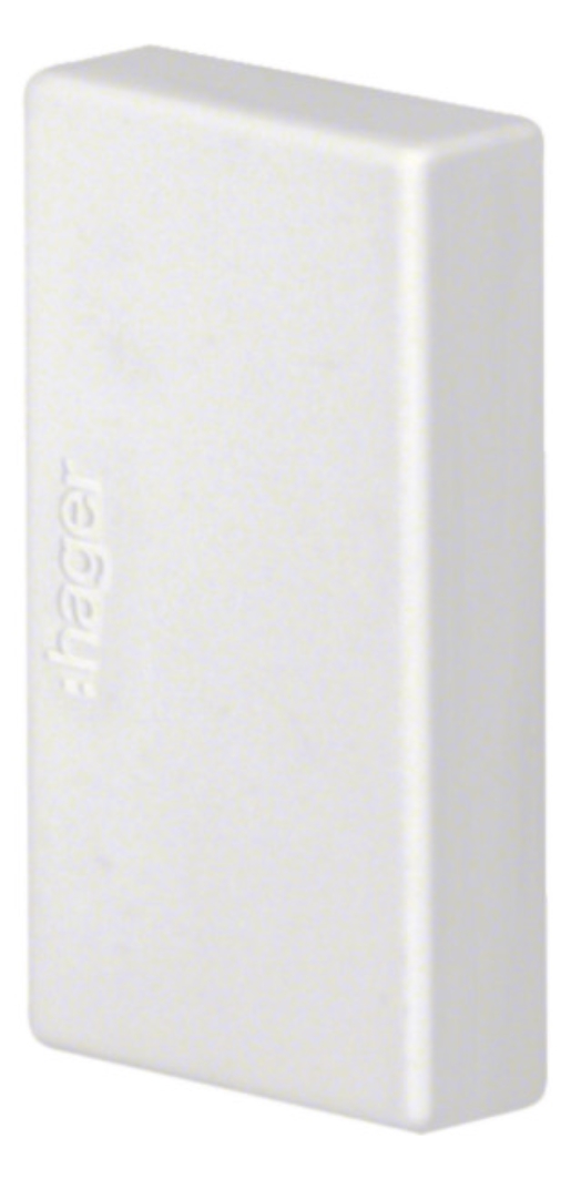 1St. Hager LFE2003569016 Endstück LFE 20x35 Ausseneinsatz weiß