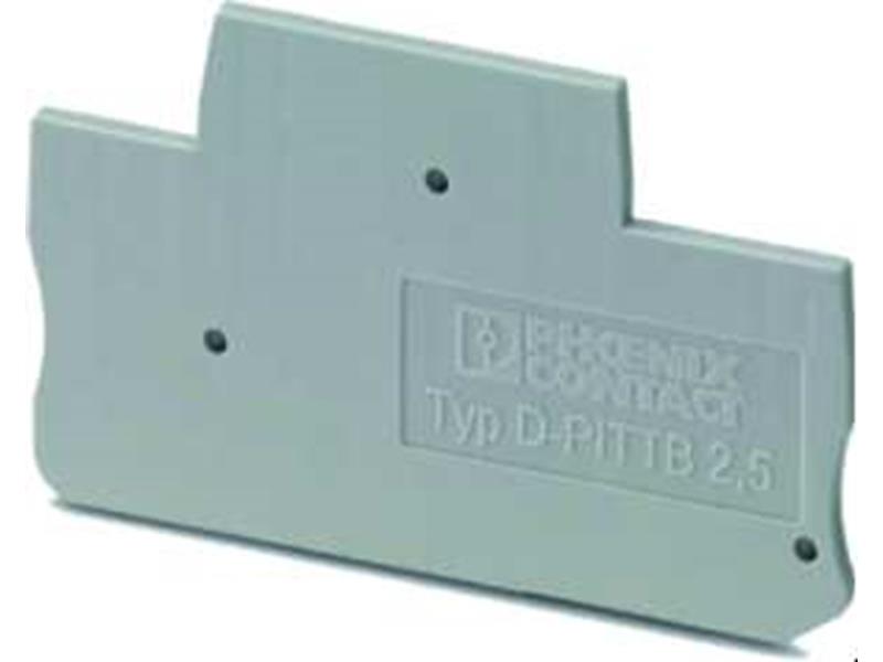 50St. Phoenix D-PTTB 2,5 Abschlussdeckel L=68 mm B=2,2 mm H=39,6 mm grau 3211634