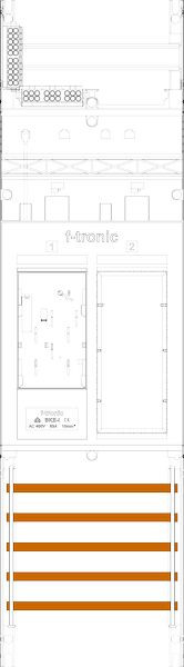 1St. F-Tronic ER5DS Zählerfeld ER5DS, 1-feldrig, H=900mm, 1-eHZ mit DS, 1 Res. 7140153