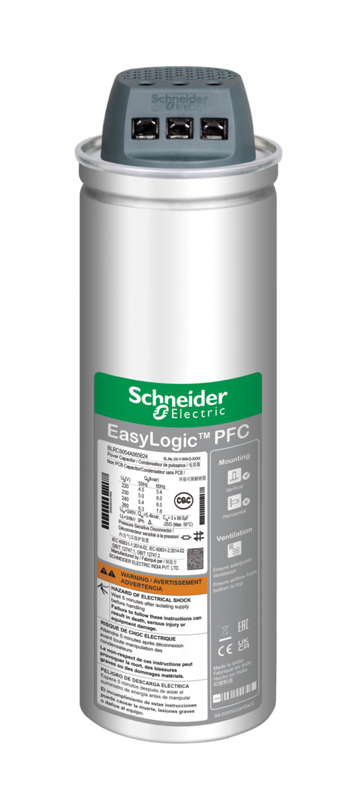 1St. Schneider Electric BLRCS104A125B40 VarplusCan SDuty-Kondensator, 10,4/12,5 kvar, 400 V, 50/60Hz