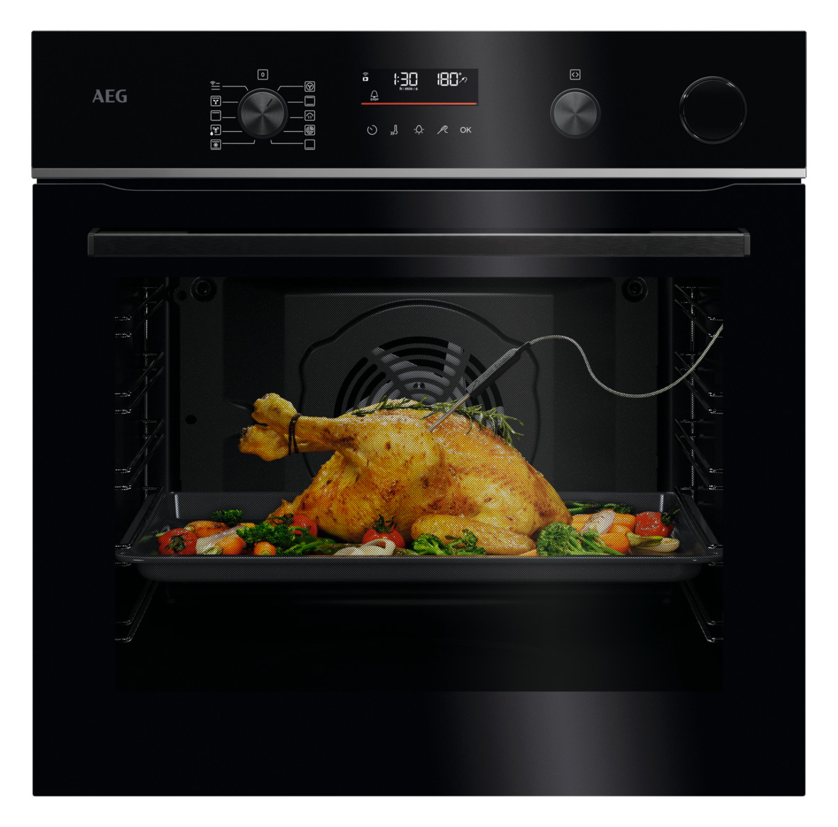 1St. AEG TR6PB501SB Backofen mit Pyrolyse