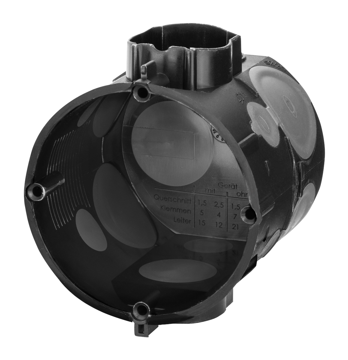 25St. F-Tronic E1072K UP Geräte-Verbindungsdose, E1072K, t=65mm, luftdicht 7320028