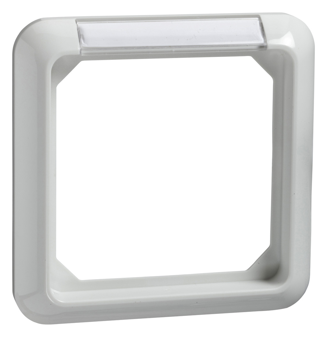 1St. Elso 224114 Rahmen 1-fach mit Schriftfeld FASHION Thermo reinweiß