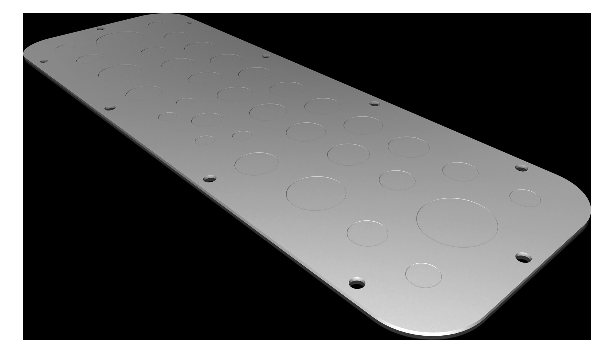 1St. Rittal AX 2573.100 Metall-Flanschplatte mit metrischer Vorp AX2573100