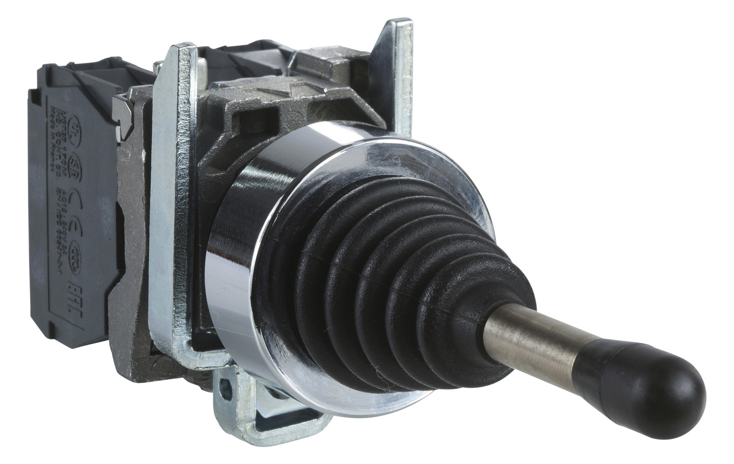 1St. Schneider Electric XD4PA22 Joystick, 2 Richtungen, Ø 22, 3 Stellungen, m. Rückzug Nullstellung