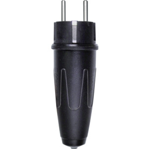 1St. Merten 123551 Schwerer Vollgummistecker, schwarz, 123551