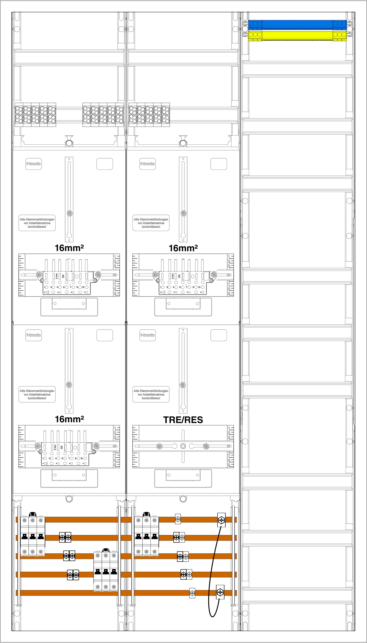1St. F-Tronic ZL431-3-L116-40 ZL431-3-L116-40 - 3Z1R1V, mit ABB Vorautomaten 7199079