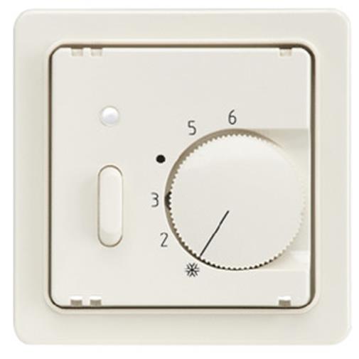 1St. Elso 227124 Zentralplatte Temp. Regler EIN/AUS-Schalter FASHION/RIVA/SCALA reinweiß