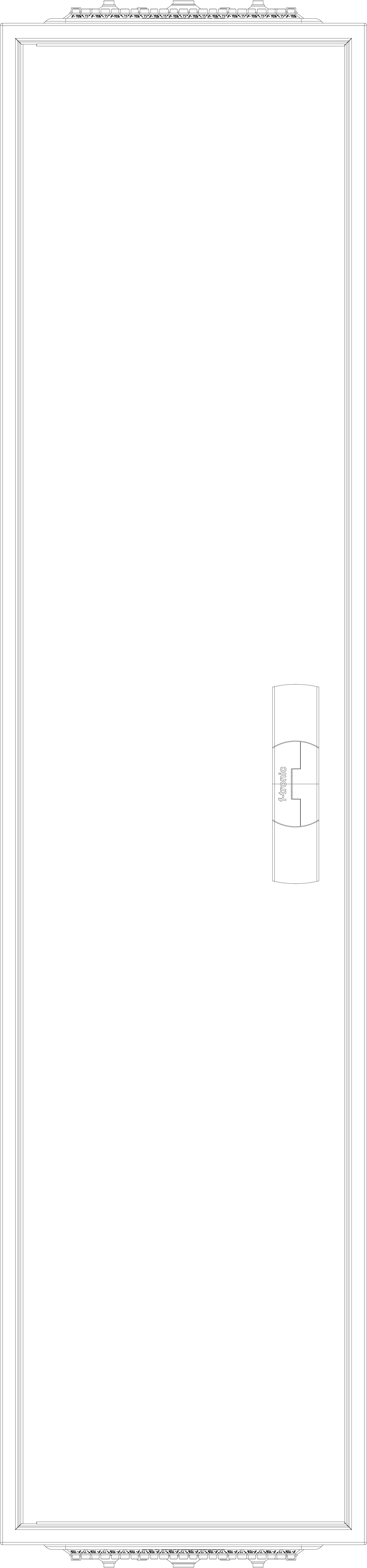 1St. F-Tronic ZA121 Leergehäuse ZA121, IP31/IP43, H=1250mm, B=300mm 7120511