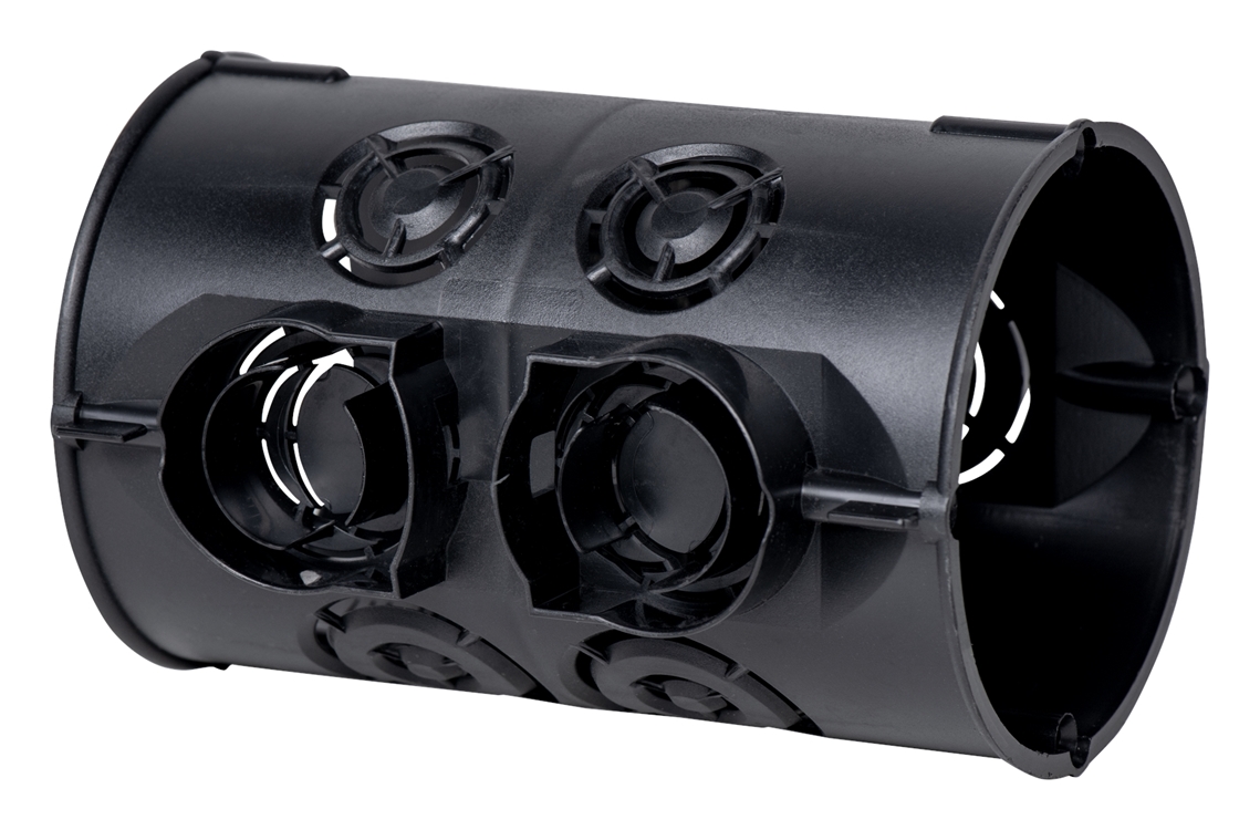 10St. F-Tronic E400 UP Geräte-Doppeldose E400, t=100mm, zur gegenüberliegenden Inst. 7310155