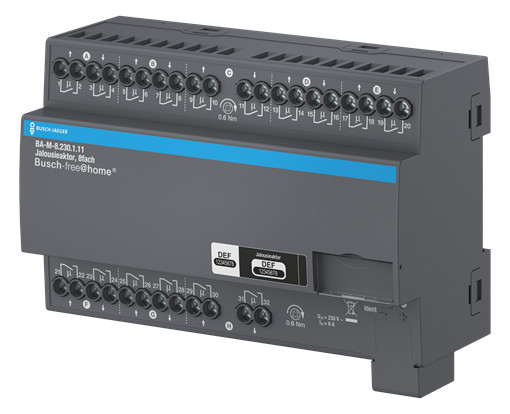 1St. BUSCH-JAEGER BA-M-8.230.1.11 Jalousieaktor 8fach 230V REG