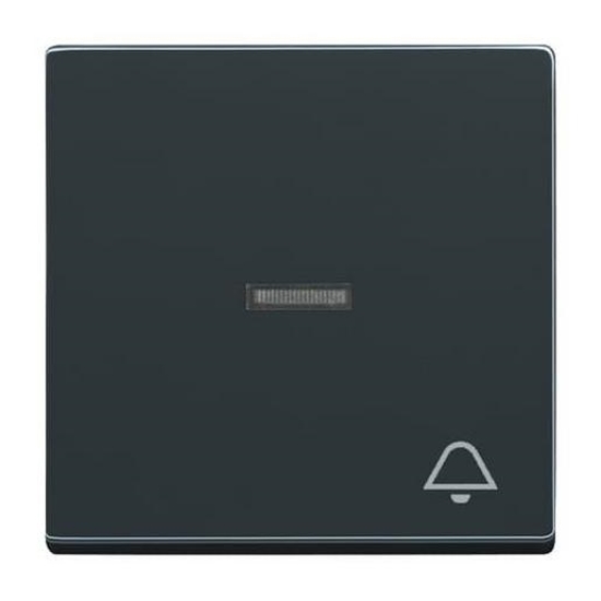 10St. Busch-Jaeger 1789 KI-81 Wippe mit Aufdruck, mit kleiner transparenter Kalotte Busch-dynasty anthrazit