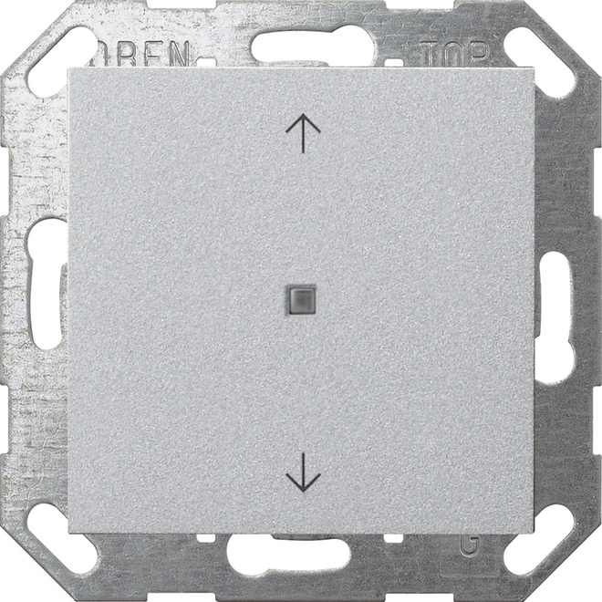1St. Gira 517226 KNX Taster Wippe 1f Pfeile System 55 F Alu