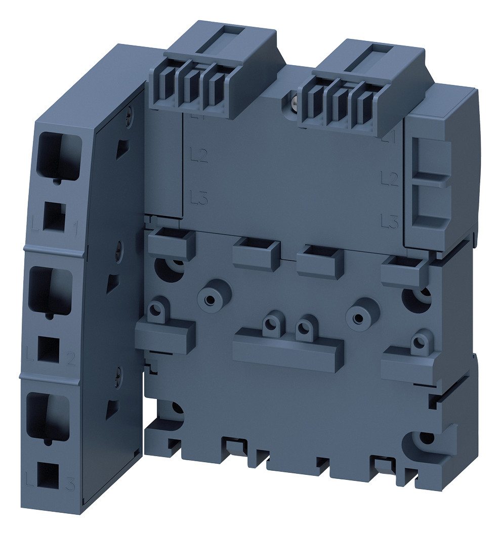 1St. Siemens 3RV2917-1A 3Ph. Sammelschiene mit Einspeisung links für 2 Leistungsschalter S00 und S0