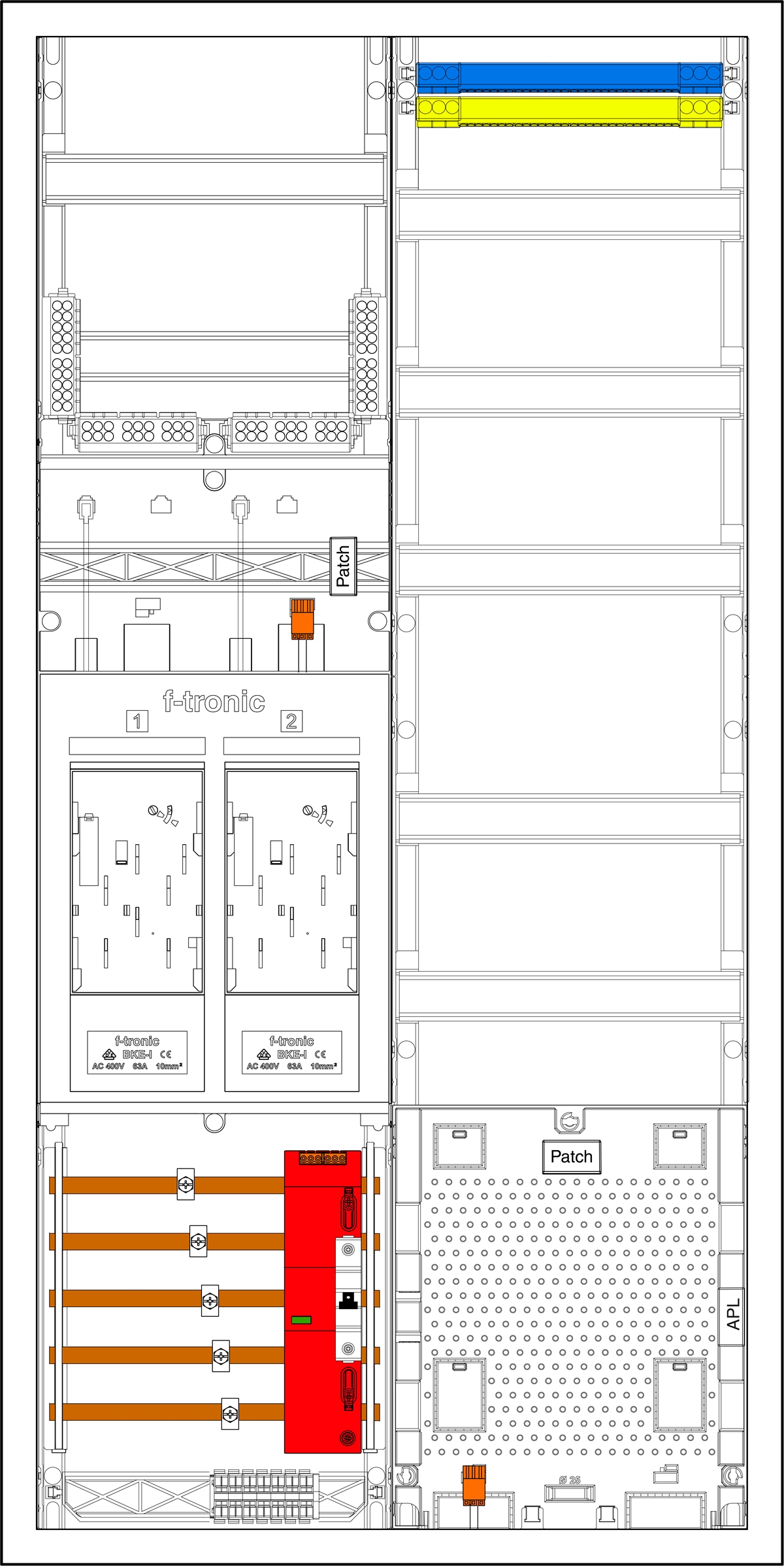 1St. F-Tronic EHZ722APZÜSB10 EHZ722APZÜSB10, 2 ZP, DS, 1 VAPZ inkl. APL,ÜSSB10 mit SV, 2 PPV, 1 PL150 7195254
