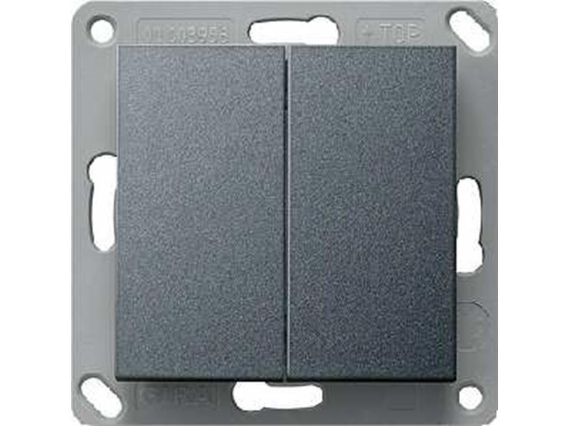 1St. Gira 242228 Funk Wandsender EnOcean 2fach System 55 Anthrazit