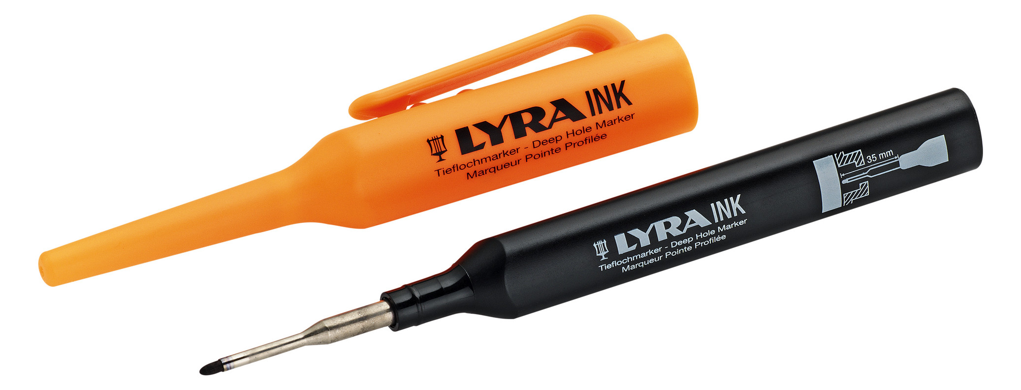 1St. Cimco 212182 Tieflochmarker schwarz - Strichbreite 1 m