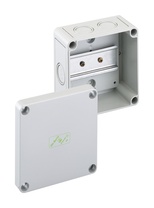 1St. Spelsberg 61990701, RK 4/07-L Leergehäuse 690 V, L 110 x B 110 mm, lichtgrau