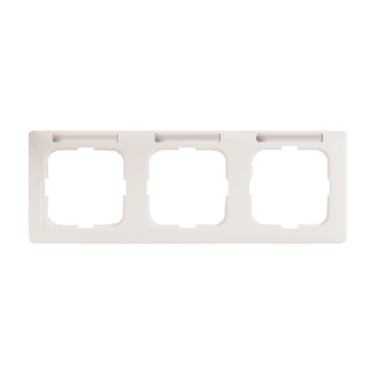 1St. Busch-Jaeger 1733 NSKA-214 mit Beschriftungsfeld, 3-fach Rahmen Reflex SI alpinweiß 1St. Busch-Jaeger 1733 NSKA-214 mit Beschriftungsfeld, 3-fach Rahmen Reflex SI alpinweiß