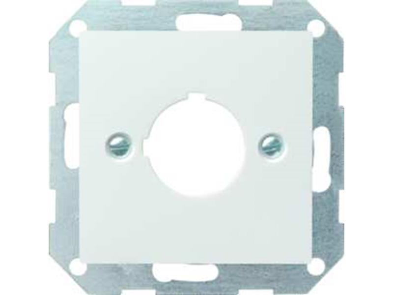 1St. Gira 027203 Abdeckung+Tragring Geräte mit 22,5 mm System 55 Reinweiß glänzend