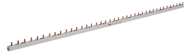 1St. Hager KB380Q Kammschiene 3P Stift. 16mm² 39M 1St. Hager KB380Q Kammschiene 3P Stift. 16mm² 39M