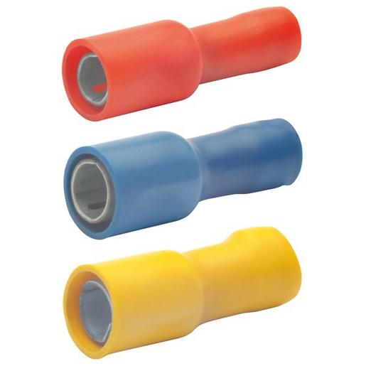 100St. Klauke 930 Rundsteckhülse isoliert, d: 5 mm, 1,5-2, 100St. Klauke 950 Rundsteckhülse isoliert, d: 5 mm, 4-6 mm