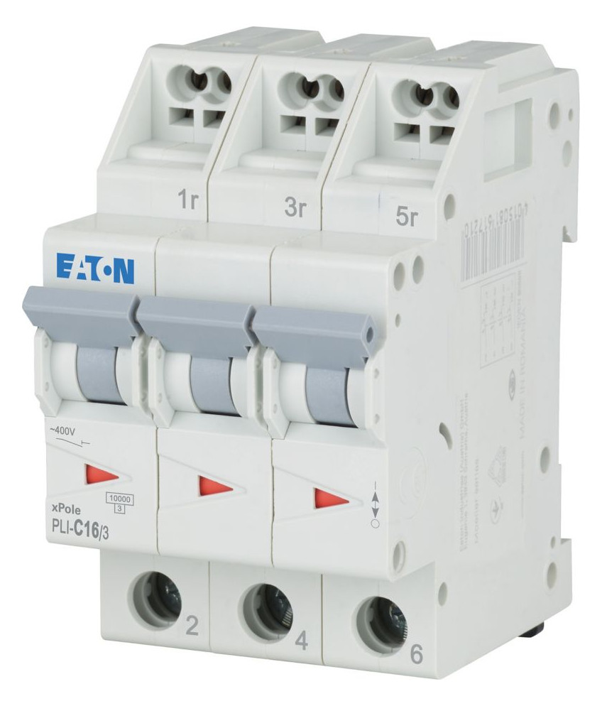 1St. Eaton 101321 LS-Schalter C-Charakter 16A, 3-polig (Steckkl.), PLI-C16/3 PLI-C16/3