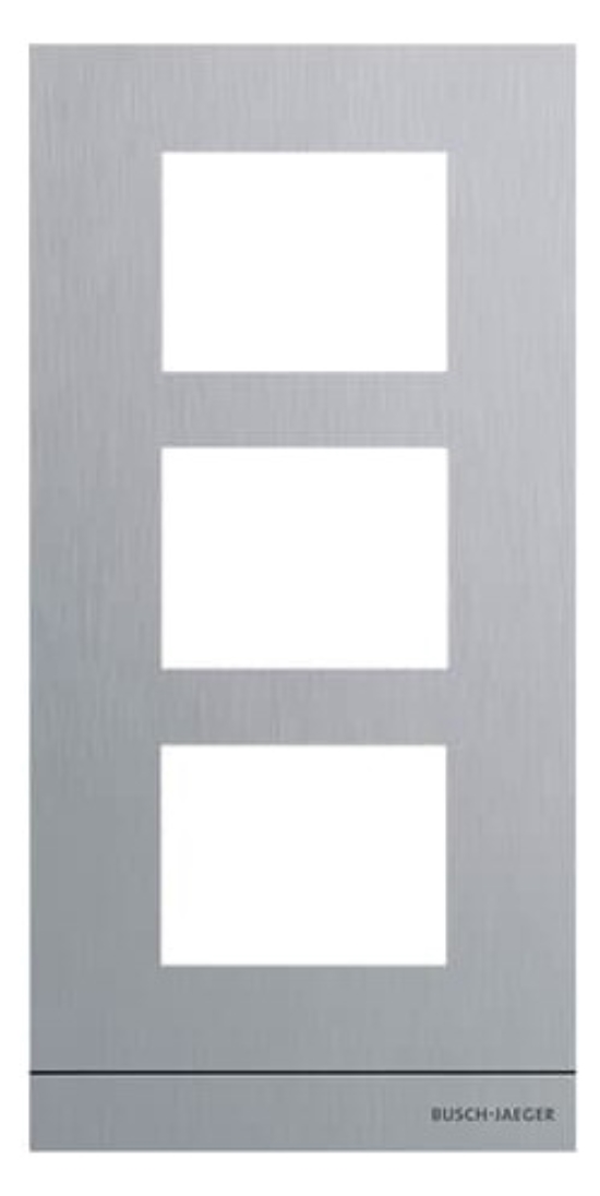1St. Busch-Jaeger 41393CF-S-03 Frontplatte Audio, 1/3, edelstahl edelstahl 2TMA130160X0062