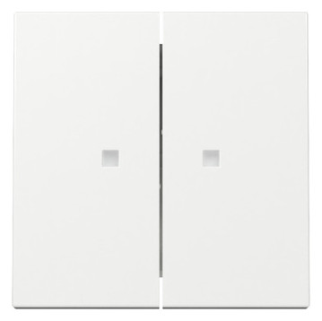 1St. Gira 363103 Wippe 2-fach Kontrollfenster System 55 reinweiß glänzend