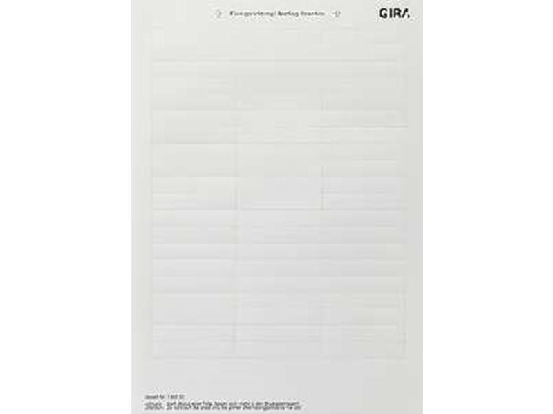 1St. Gira 145000 Beschriftungsbögen 60,7 x 11,8 mm Zubehör