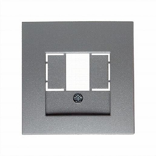 1St. Berker 10331404 Zentralstück mit TAE-Ausschnitt B.7 alu matt