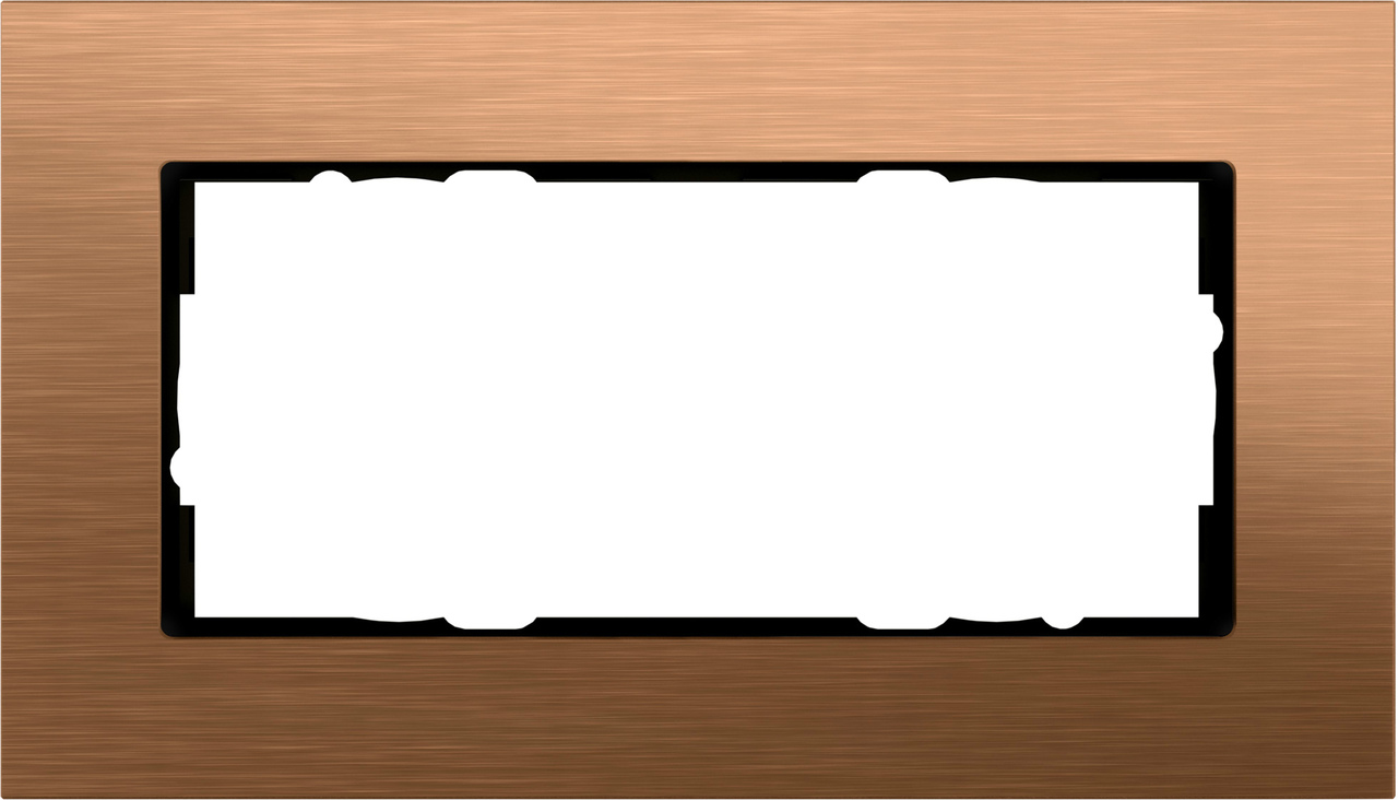 1St. Gira 100238 Abdeckrahmen 2f o.M. Gira Esprit Bronze