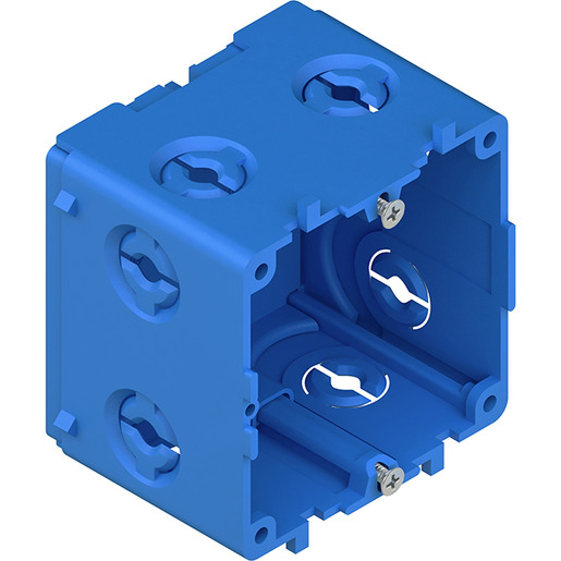 1St. Geräteeinbaudose, 71x71x50 mm, enzianblau KEDB80 1St. Geräteeinbaudose, 71x71x50 mm, enzianblau KEDB80