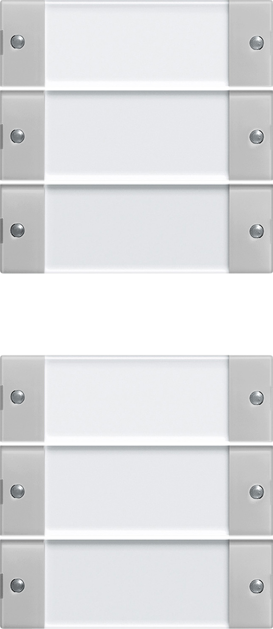 1St. Gira 2136015 Wippenset 6f (3+3) BSF System 55 Klar/Grau m