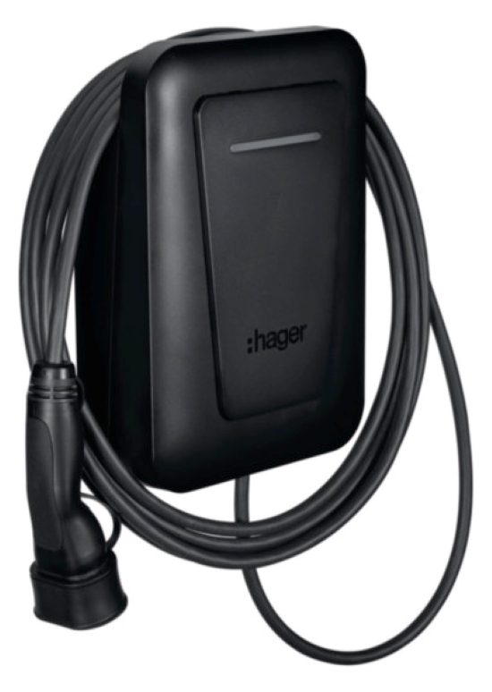 1St. Hager XVL122C Ladestation Kabel 22kW 6,5mMID Dienst PV