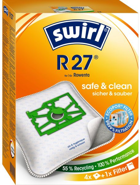 1St. Swirl R 27 MPPlusAirSpace 4er StaubsaugerBeutel