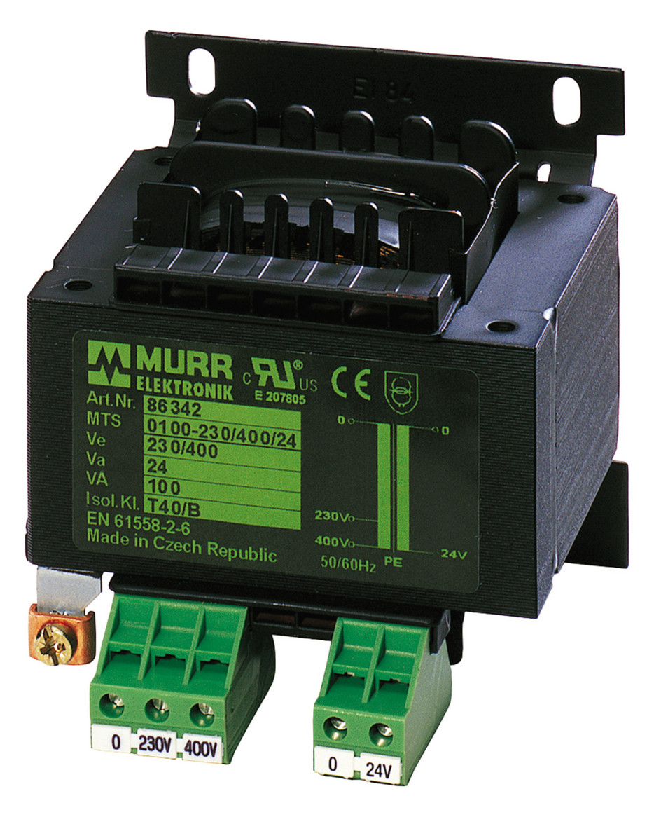 1St. Murr Sicherheitstransformator 86343 Für Schraub-oder Tragschienenmont.