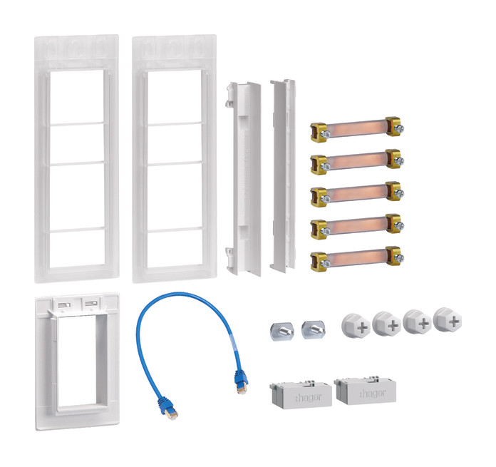 1St. Hager ZM01MS Verbindungssatz, universZ, eHZ, Schrank/Schrank, inkl. WAN-Verbindung