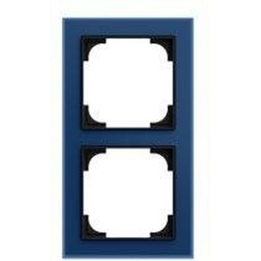 1St. Busch-Jaeger 1722-4028 Rahmen 2-fach Glas blau 1St. Busch-Jaeger 1722-4028 Rahmen 2-fach Glas blau