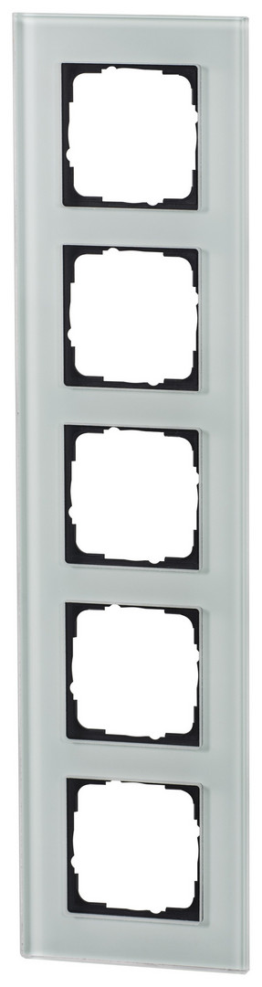 1St. Halmburger 3550 GB-555 (mi) Design Glasrahmen 5-fach mint Einsätze 55x55 mm Echtglas