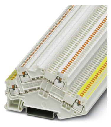 100St. PHOENIX PTTBS 1,5/S WH/U-YE/ Doppelstockklemme,Inhalt:50Stück