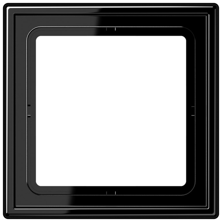 1St. Jung LS981SW Rahmen 1fach für waagerechte und senkrechte Kombination schwarz LS 981 SW