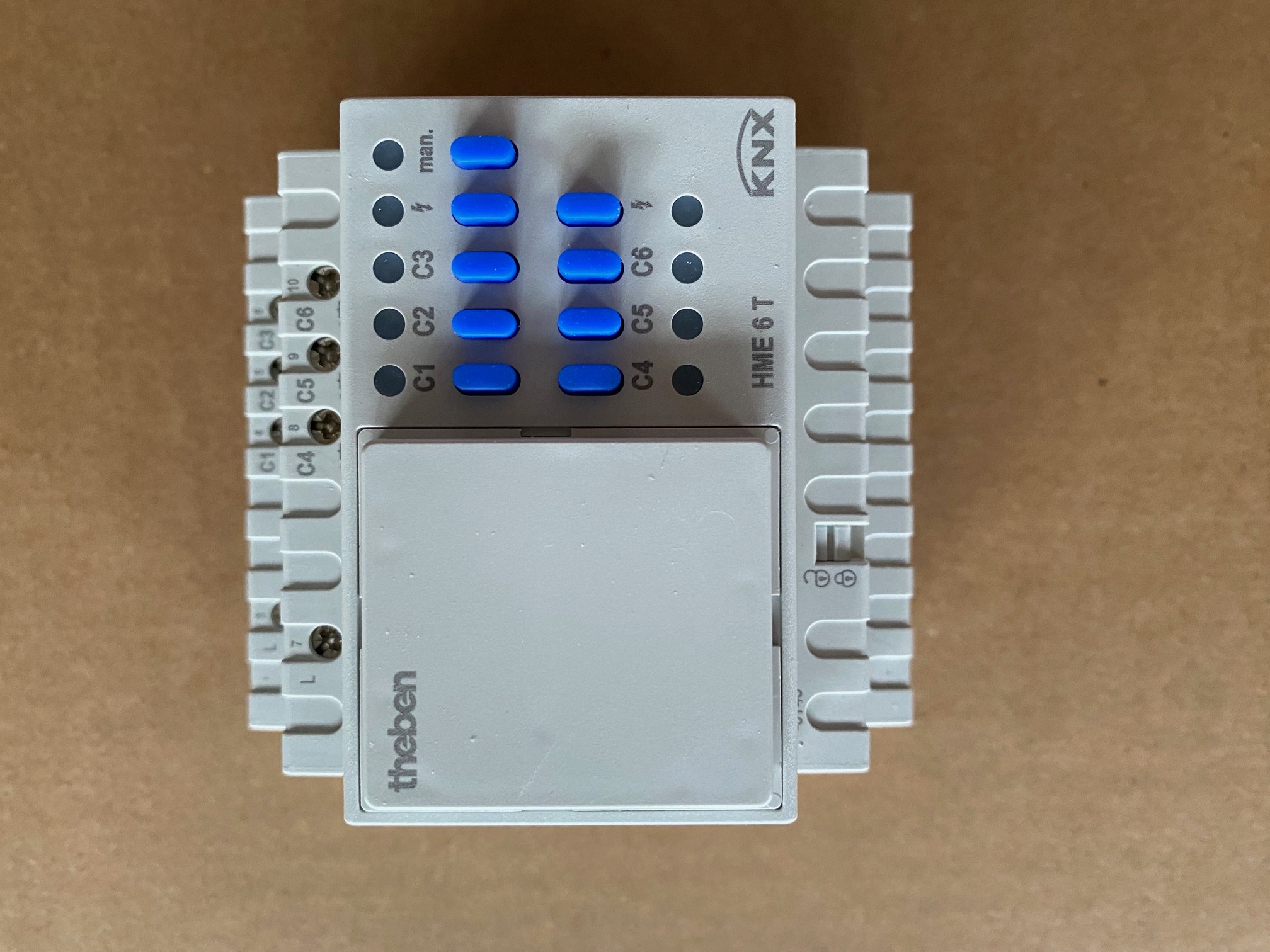 1St. Theben 4930245 KNX Heizungsaktor 6-fach, Erweiterungsgerät HME 6 T KNX
