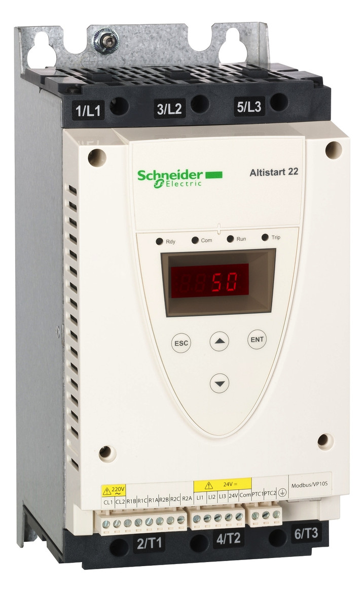 1St. Schneider Electric ATS22D47Q Sanftanlasser, ATS22, Steuerspannung 230V, Bemessungsstrom 47A 440V