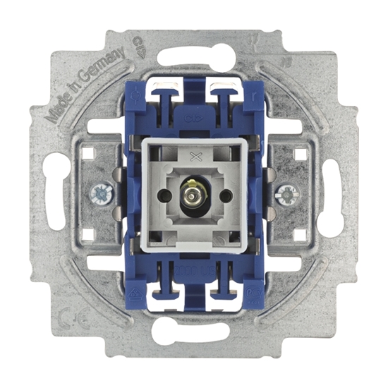 1St. Busch-Jaeger 2400/6 USK Wippkontrollschalter-Einsatz, Aus- und Wechselschaltung mit N-Klemme