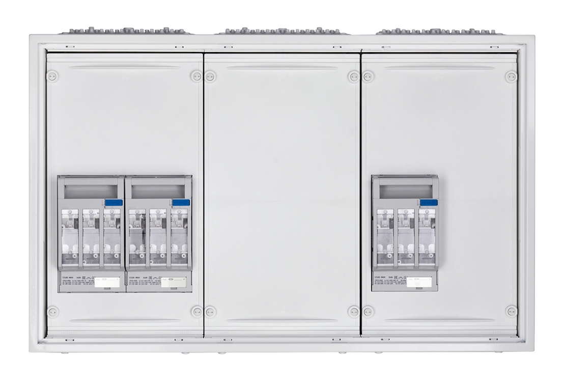 1St. F-Tronic NHV3T NH-Verteiler Trenner dreifach, H=500mm, B=800mm, T=165mm, IP31/43 7120671