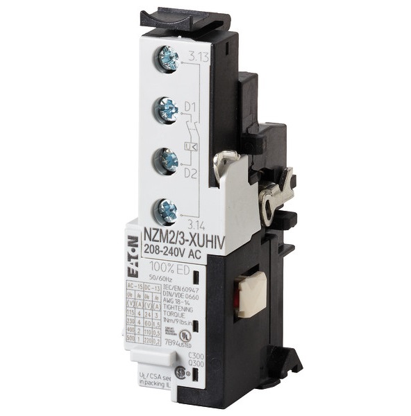 1St. Eaton 259591, NZM2/3-XUHIV208-240A Unterspannungsauslöser, 208-240VAC, +2fS...