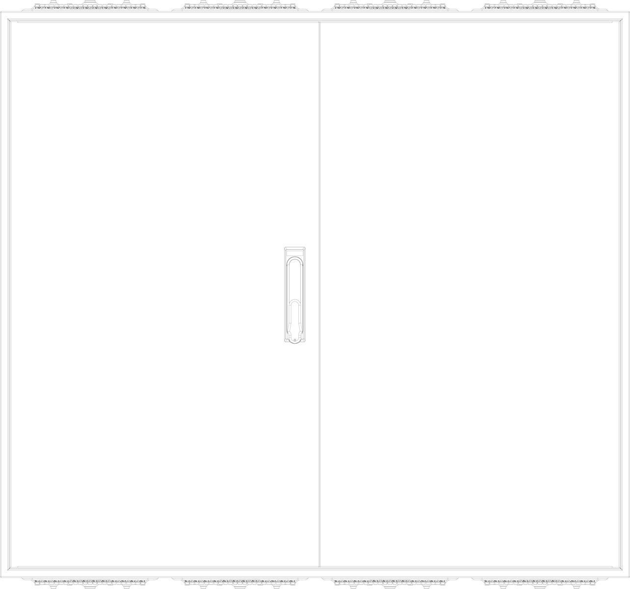 1St. F-Tronic ZF094 Leergehäuse ZF094, IP54, H=950mm, B=1050mm 7120524