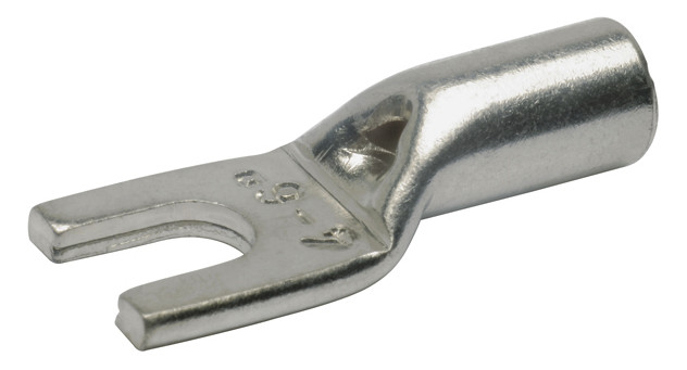 100St. Klauke 96C8 Rohrkabelschuh mit Sichtloch, Gabelform